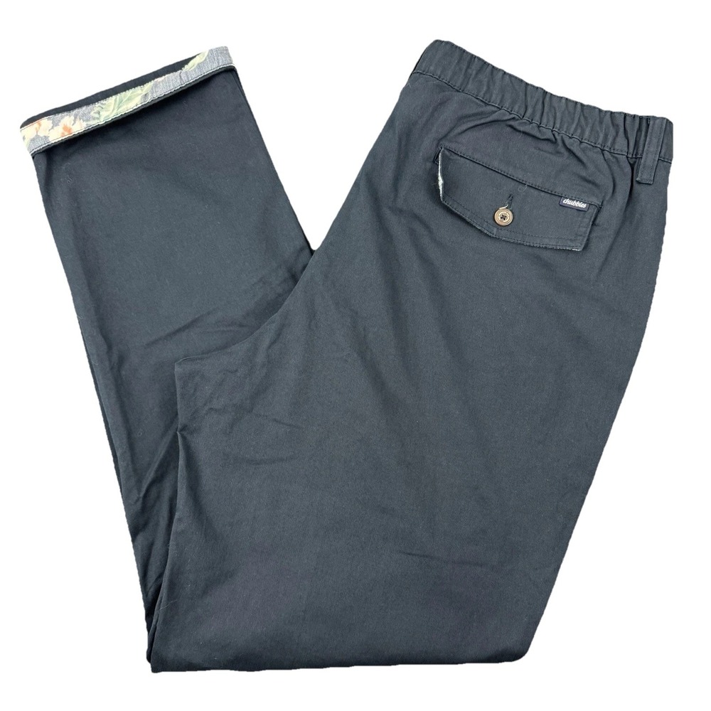 CHUBBIES Mens‎ Tech Stretch Regular fit Pants - Flip Hem - Navy - XL